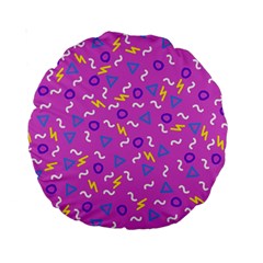 Retro Wave 2 Standard 15  Premium Round Cushions