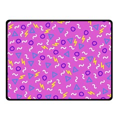 Retro Wave 2 Double Sided Fleece Blanket (small)  by jumpercat