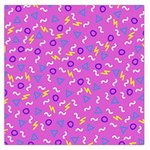 Retro Wave 2 Large Satin Scarf (Square) Front