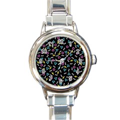 Retro Wave 3 Round Italian Charm Watch