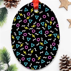 Retro Wave 3 Ornament (oval)