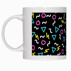 Retro Wave 3 White Mugs