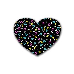 Retro Wave 3 Heart Coaster (4 Pack)  by jumpercat