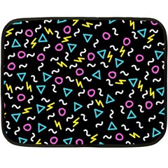 Retro Wave 3 Fleece Blanket (mini) by jumpercat