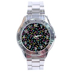 Retro Wave 3 Stainless Steel Analogue Watch