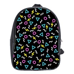 Retro Wave 3 School Bag (xl) by jumpercat