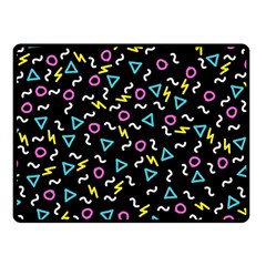 Retro Wave 3 Double Sided Fleece Blanket (small)  by jumpercat