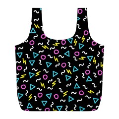 Retro Wave 3 Full Print Recycle Bags (l) 