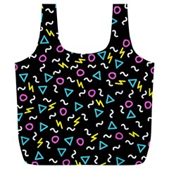 Retro Wave 3 Full Print Recycle Bags (l) 