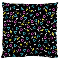 Retro Wave 3 Large Flano Cushion Case (two Sides)