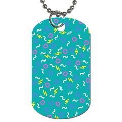 Retro Wave 4 Dog Tag (one Side)