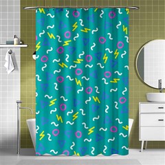 Retro Wave 4 Shower Curtain 48  X 72  (small) 