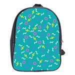 Retro Wave 4 School Bag (XL) Front