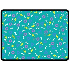 Retro Wave 4 Double Sided Fleece Blanket (large) 