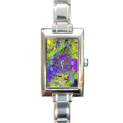 Ink Splash 02 Rectangle Italian Charm Watch by jumpercat