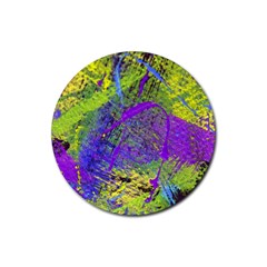 Ink Splash 02 Rubber Coaster (round)  by jumpercat