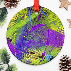 Ink Splash 02 Round Ornament (two Sides) by jumpercat