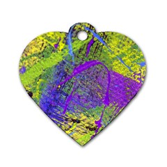 Ink Splash 02 Dog Tag Heart (one Side) by jumpercat