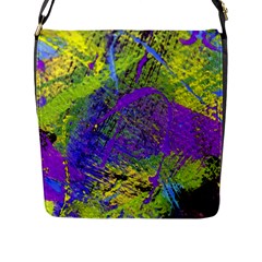 Ink Splash 02 Flap Messenger Bag (l)  by jumpercat