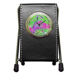 Ink Splash 03 Pen Holder Desk Clocks by jumpercat