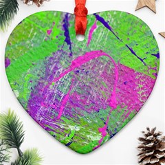 Ink Splash 03 Heart Ornament (two Sides) by jumpercat