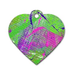 Ink Splash 03 Dog Tag Heart (one Side) by jumpercat