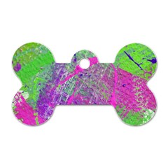 Ink Splash 03 Dog Tag Bone (one Side) by jumpercat