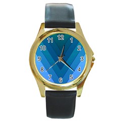 Tri 04 Round Gold Metal Watch