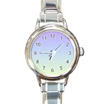 Vanilla Gradient Round Italian Charm Watch Front