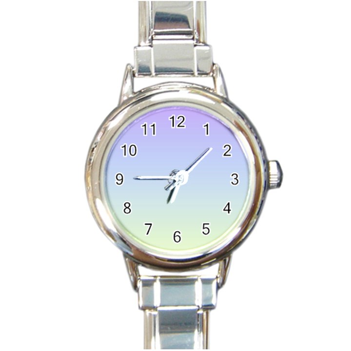 Vanilla Gradient Round Italian Charm Watch