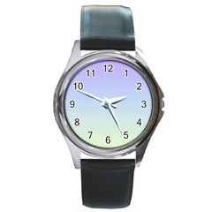 Vanilla Gradient Round Metal Watch by jumpercat