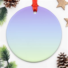 Vanilla Gradient Round Ornament (two Sides)