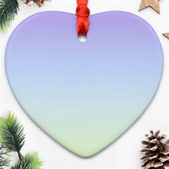 Vanilla Gradient Heart Ornament (two Sides)