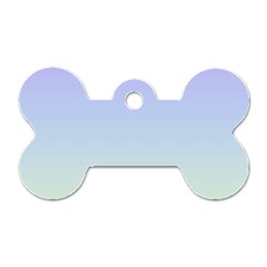 Vanilla Gradient Dog Tag Bone (two Sides) by jumpercat