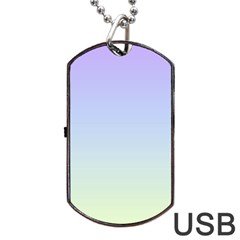 Vanilla Gradient Dog Tag Usb Flash (two Sides) by jumpercat