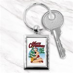 Pin Up Santa Key Chains (Rectangle)  Front