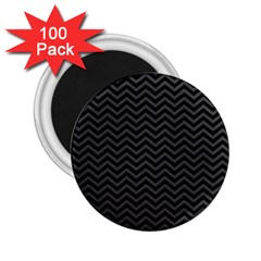 Dark Chevron 2 25  Magnets (100 Pack)  by jumpercat