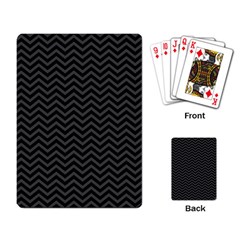 Dark Chevron Playing Card