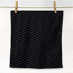 Dark Chevron Face Towel