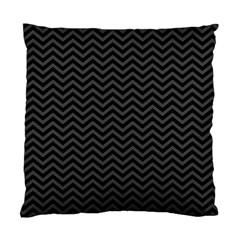 Dark Chevron Standard Cushion Case (two Sides) by jumpercat