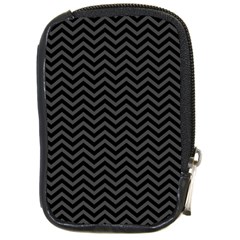 Dark Chevron Compact Camera Cases by jumpercat