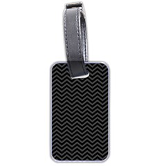 Dark Chevron Luggage Tags (two Sides) by jumpercat