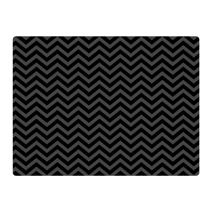 Dark Chevron Double Sided Flano Blanket (Mini) 