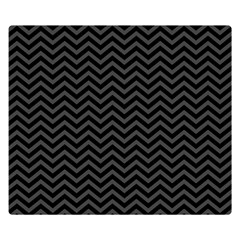 Dark Chevron Double Sided Flano Blanket (small)  by jumpercat