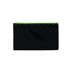 Dark Chevron Cosmetic Bag (xs) by jumpercat