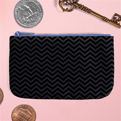 Dark Chevron Large Coin Purse by jumpercat