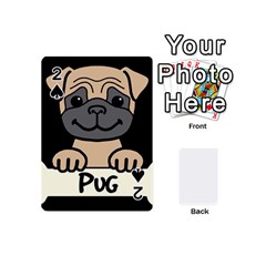 Tan Pug With A Bone  Playing Cards 54 (mini) 