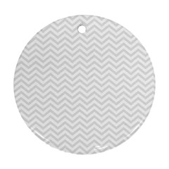 Light Chevron Ornament (round) by jumpercat