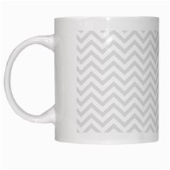 Light Chevron White Mugs by jumpercat