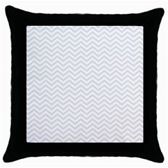 Light Chevron Throw Pillow Case (black) by jumpercat